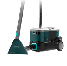 Conga CarpetClean 10000 EasyHome Aspirapolvere per tappezzeria a traino CarpetClean multiuso. Potenza di 800 W. Serbatoio di acqua pulita e serbatoio per acqua sporca. Multisuperficie. Facile da trasportare. Kit di accessori