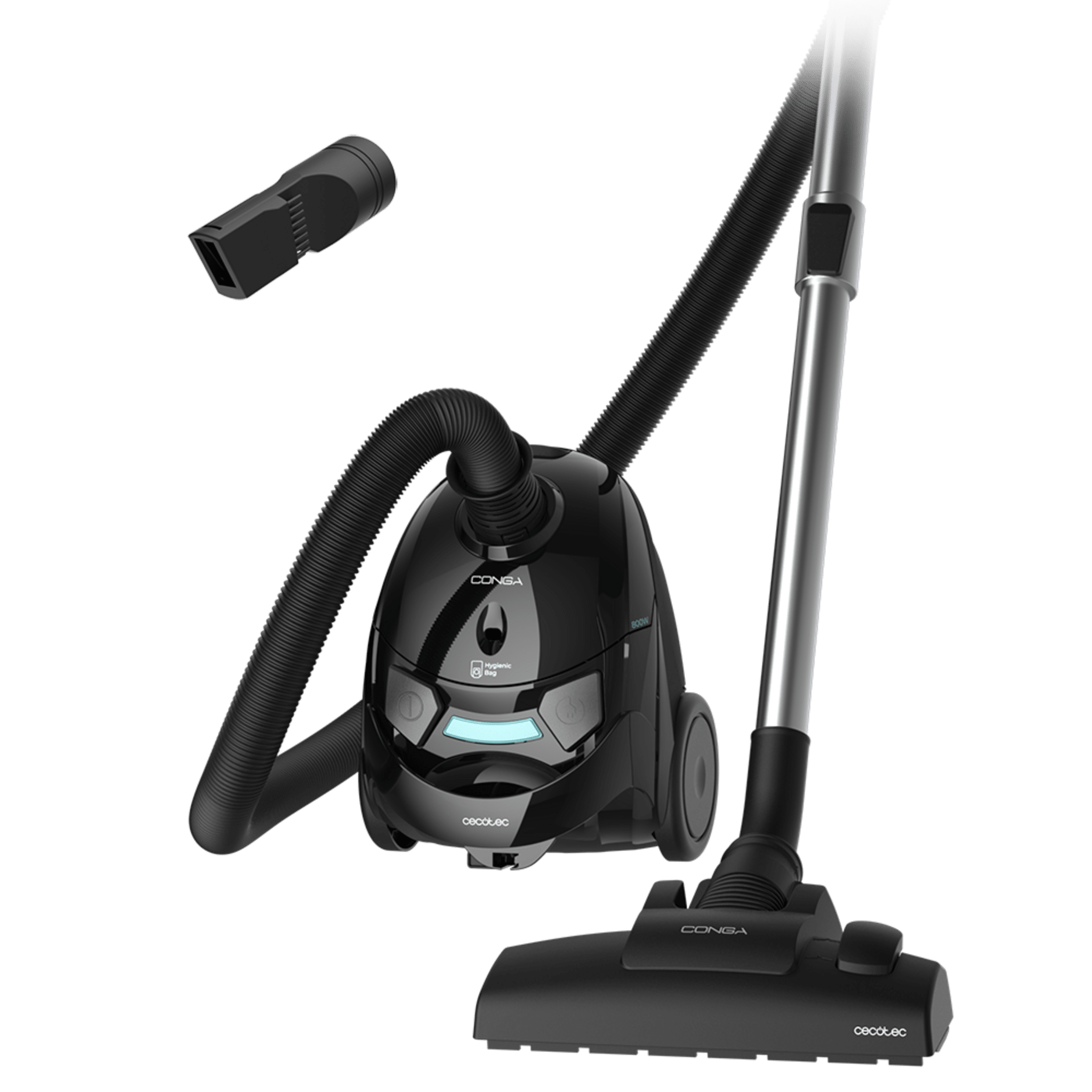 Cecotec Conga Powerbag 2000 aspirador de trineo con tubo telescópico metálico