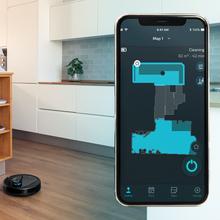 Robot aspirapolvere Conga 7490 Eternal Home Genesis con navigazione laser e base autosvuotante. 4 in 1: spazzare, aspirare, strofinare e pulire. Potenza di aspirazione di 3000 Pa nel motore di aspirazione con un'aspirazione massima di 2500 Pa. 110 minuti di autonomia. Spazzola centrale multifunzione, 1 spazzola laterale, tampone abrasivo. 3 livelli di potenza di aspirazione e lavaggio. Controllo APP e assistente virtuale. Rilevamento automatico della borsa. Capacità 2 litri.