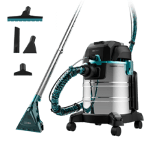 Conga CarpetClean 20000 Pro Aspirador para estofos de grandes dimensões com 1400 W de potência e 22 kPa para sólidos e líquidos.