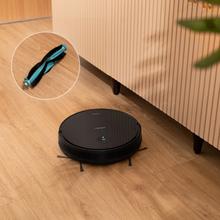 Robot aspirador Conga Connected Gyro. Cuenta con tecnología giroscópica, limpieza ordenada de la totalidad de la superficie recorrida. Friega, aspira y barre a la vez. Potencia de succión de 2100 Pa. APP. Cepillo multifunción. Depósito mixto. 2 cepillos laterales. Mopa de fregado. 3 litros de capacidad. 6 modos de limpieza. Conectividad WiFi 2,4 GhZ y Bluetooth. Mando a distancia