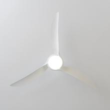 EnergySilence Aero 5295 White Deckenventilator, mit 40W DC-Motor, 54 Zoll, mit 15W LED-Licht, 3 wählbare Farbtöne, 3 Flügel, programmierbare Timer.