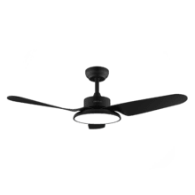 EnergySilence Aero 5200 Light Black Ventilateur de plafond de 30 W et 43” avec moteur DC, lampe LED de 22 W, 3 couleurs, 3 pales, minuterie programmable, 6 vitesses, mode Hiver-Été.