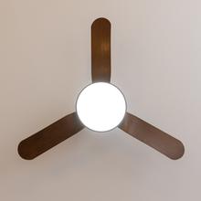 EnergySilence Aero 5200 Light DarkWood Ventilador de techo con motor DC de 40W, 43", luz LED de 22W, 3 tonalidades, 3 aspas, temporizador programable programable, modo winter/summer, 6 velocidades.