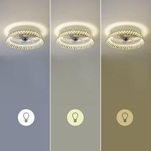 EnergySilence LampAero 610 Natur Design Ventilatore da soffitto di design con motore DC, con potenza di 20W e luce a LED da 45W, con 5 pale da 17 pollici, telecomando, 6 velocità, 3 tonalità di luce disponibili, timer e modalità inverno/estate.