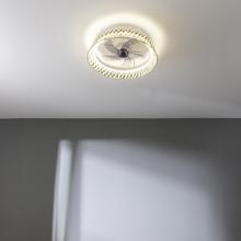 EnergySilence LampAero 610 Natural Design Ventilador de techo de diseño con un motor DC y una potencia de 20W y luz LED de 45W , con 5 aspas de 17 pulgadas , control remoto, 6 velocidades, 3 tonalidades de luz disponibles, temporizador y modo winter/summer.