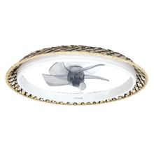 EnergySilence LampAero 610 Natural Design Ventilador de techo de diseño con un motor DC y una potencia de 20W y luz LED de 45W , con 5 aspas de 17 pulgadas , control remoto, 6 velocidades, 3 tonalidades de luz disponibles, temporizador y modo winter/summer.