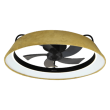 EnergySilence LampAero 600 Green Design Design-Deckenventilator mit 20 W Gleichstrommotor und 40 W LED-Licht, mit 5 x 17 Zoll großen Flügeln, Fernbedienung, 6 Geschwindigkeiten, 3 verfügbaren Lichtschattierungen, Timer und Winter-/Sommermodus.