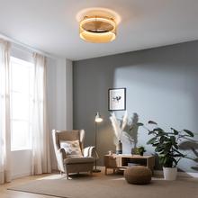 EnergySilence LampAero 600 Beige Design Design-Deckenventilator, mit Gleichstrommotor und einer Leistung von 20W, 40W LED-Licht, mit 5 Flügeln von 17 Zoll, Fernbedienung, 6 Geschwindigkeiten, 3 verfügbare Lichtfarben, Timer und Winter-/Sommermodus.