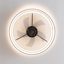 EnergySilence LampAero 650 Black Design Ventilatore da soffitto di design con motore a corrente continua e potenza di 20W, luce LED da 40W, 5 pale da 17 pollici, telecomando, 6 velocità, 3 tonalità di luce disponibili, timer e modalità inverno/estate.