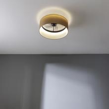 EnergySilence LampAero 650 Beige Design Ventilatore da soffitto di design con motore DC e potenza di 20W, luce LED da 40W, 5 pale da 17 pollici, telecomando, 6 velocità, 3 tonalità di luce disponibili, timer e modalità inverno/estate.