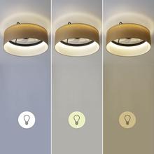 EnergySilence LampAero 650 Beige Design Ventilatore da soffitto di design con motore DC e potenza di 20W, luce LED da 40W, 5 pale da 17 pollici, telecomando, 6 velocità, 3 tonalità di luce disponibili, timer e modalità inverno/estate.