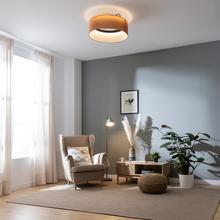 EnergySilence LampAero 650 Beige Design Ventilatore da soffitto di design con motore DC e potenza di 20W, luce LED da 40W, 5 pale da 17 pollici, telecomando, 6 velocità, 3 tonalità di luce disponibili, timer e modalità inverno/estate.