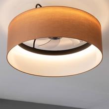 EnergySilence LampAero 650 Beige Design Ventilatore da soffitto di design con motore DC e potenza di 20W, luce LED da 40W, 5 pale da 17 pollici, telecomando, 6 velocità, 3 tonalità di luce disponibili, timer e modalità inverno/estate.