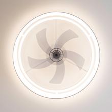 EnergySilence LampAero 650 White Design Ventilateur de plafond design avec moteur DC de 20 W, lampe LED de 40 W, 5 pales de 17 pouces, télécommande, 6 vitesses, 3 teintes de lumière disponibles, minuterie et mode Hiver-Été.