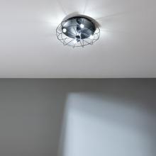 EnergySilence LampAero 600 Iron Design Design-Deckenventilator mit DC-Motor, mit einer Leistung von 20W und integrierter Lampe, mit 5 Flügeln von 11 Zoll, Fernbedienung, 3 Geschwindigkeiten, 3 verfügbare Lichtschattierungen, Timer und Winter/Sommer-Modus.