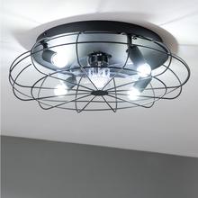 EnergySilence LampAero 600 Iron Design Ventilador de techo de diseño con motor DC , con una potencia de 20W y lámpara integrada , con 5 aspas de 11 pulgadas , control remoto, 3 velocidades, 3 tonalidades de luz disponibles, temporizador y modo winter/summer.
