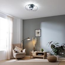 EnergySilence LampAero 650 Iron Design Ventilateur de plafond design avec moteur DC de 20 W, lampe intégrée, 5 pales de 11 pouces, télécommande, 3 vitesses, 3 tonalités de lumière disponibles, minuterie et mode Hiver-Été.