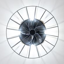 EnergySilence LampAero 650 Iron Design Ventilador de techo de diseño con motor DC , con una potencia de 20W y lámpara integrada , con 5 aspas de 11 pulgadas , control remoto, 3 velocidades, 3 tonalidades de luz disponibles, temporizador y modo winter/summer.