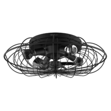 EnergySilence LampAero 650 Iron Design Ventilador de techo de diseño con motor DC , con una potencia de 20W y lámpara integrada , con 5 aspas de 11 pulgadas , control remoto, 3 velocidades, 3 tonalidades de luz disponibles, temporizador y modo winter/summer.