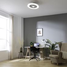 EnergySilence LampAero 600 InsideWhite Ventilador de techo de diseño con motor DC , con una potencia de 20W y luz LED de 40W , con 5 aspas de 20 pulgadas , control remoto, 3 velocidades, 3 tonalidades de luz disponibles, temporizador y modo winter/summer.