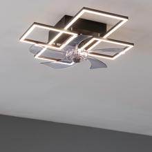 EnergySilence LampAero 690 FlowLight Designer-Deckenventilator mit Gleichstrommotor, mit einer Leistung von 20 W und 40 W LED-Licht, mit 5 17-Zoll-Flügeln, Fernbedienung, 3 Geschwindigkeiten, 3 verfügbaren Lichttönen, Timer und Winter-/Sommermodus.