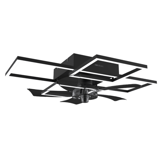 Cecotec EnergySilence LampAero 690 FlowLight vista principal con luz LED geométrica