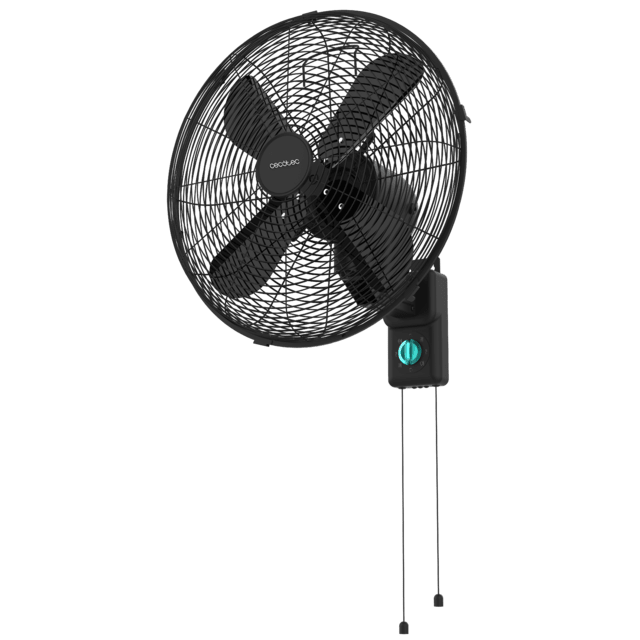 Vista lateral del ventilador Cecotec EnergySilence 4500 Power Wall Black