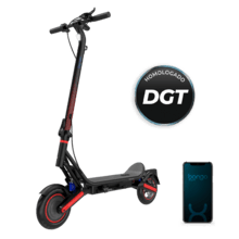 Bongo D40 XL Suspension Connected Patinete eléctrico con doble suspensión, potencia máxima de  800 W y neumáticos de 10" para una autonomía de hasta 40 km.Connexión con App movil.