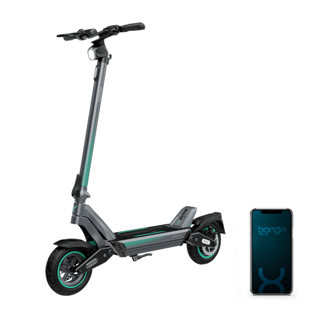 Patinete eléctrico CECOTEC Bongo Y45 Connected junto a la aplicación móvil