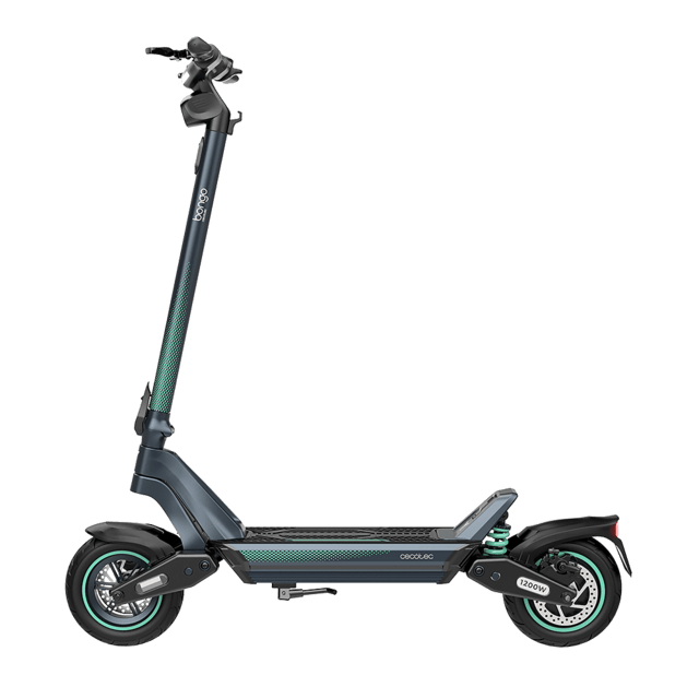 Bongo Y65 Connected Patinete eléctrico con potencia máxima de  1200 W y doble suspensión que permite superar pendientes y desplazarse por cualquier superficie. Con autonomía de hasta 65 km. Cumple con todos los requisitos de la nueva normativa española de circulación.  Connexión con App movil.