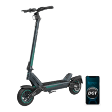 Bongo Y65 Connected Patinete eléctrico con potencia máxima de  1200 W y doble suspensión que permite superar pendientes y desplazarse por cualquier superficie. Con autonomía de hasta 65 km. Cumple con todos los requisitos de la nueva normativa española de circulación.  Connexión con App movil.