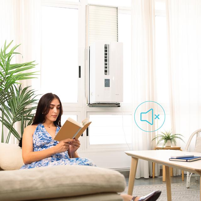 WIndowclima 9000 Inverter Aria condizionata da finestra da 9000 BTU, Inverter, con telecomando, touch control e display a LED. Climatiseur de fenêtre de 9000 BTU Inverter avec télécommande, contrôle tactile et écran LED. 9000 BTU Inverter-Fensterklimaanage mit Fernbedienung, Touch Control und LED-Display. Ar condicionado portátil de janela Inverter de 9000 BTU com controlo remoto, controlo tátil e ecrã LED.