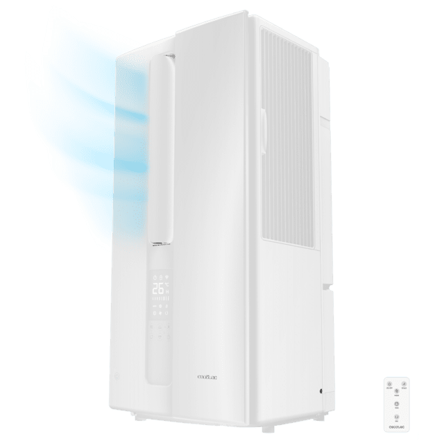 WIndowclima 9000 Inverter Aria condizionata da finestra da 9000 BTU, Inverter, con telecomando, touch control e display a LED. Climatiseur de fenêtre de 9000 BTU Inverter avec télécommande, contrôle tactile et écran LED. 9000 BTU Inverter-Fensterklimaanage mit Fernbedienung, Touch Control und LED-Display. Ar condicionado portátil de janela Inverter de 9000 BTU com controlo remoto, controlo tátil e ecrã LED.