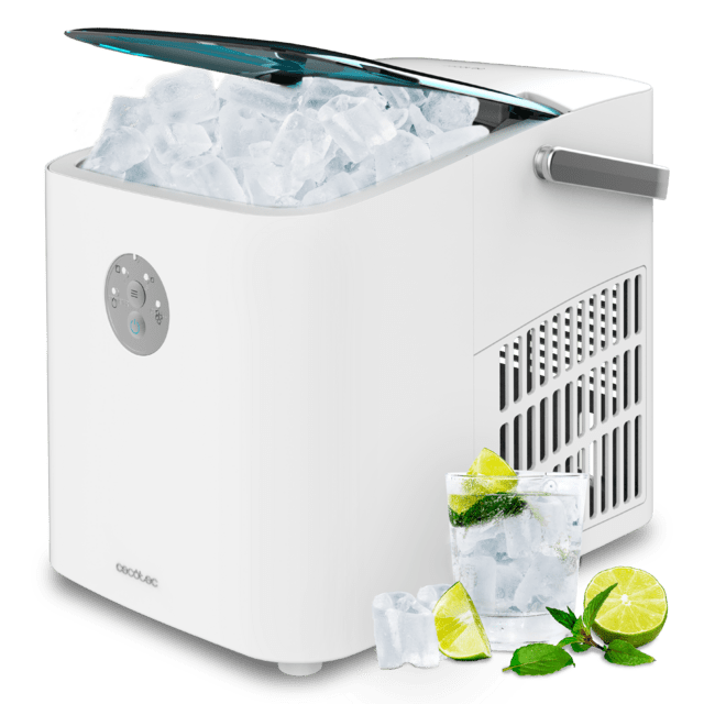 Máquina de hielo CECOTEC Chillin’ Ice 1200 Go con cubitos y bebida fría
