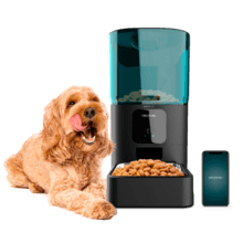 Pumba 6000 Purrfect Meal Smart Comedouro automático para animais de estimação com 6 litros de capacidade, controlo por Wi-Fi e controlo de porções.