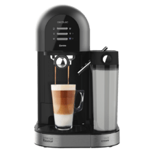 Power Instant-ccino 20 Chic Serie Nera M. Cafetera Semiautomática para café molido y en cápsulas, 20 Bares, Depósito de Leche 0.7ml, Depósito de Agua 1.7L, 1470W