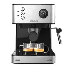 Power Espresso 20 Professionale M. Cafetera Express de 850 W, 20 Bares, Manómetro, Depósito de 1,5L, Brazo Doble Salida, Vaporizador, Superficie Calientatazas, Acabados en Acero Inoxidable