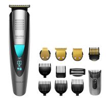 Bamba PrecisionCare Multigrooming Pro M. Afeitadora Multifunción 5 en 1,waterproof, batería de litio,cuchillas de revestimiento de titanio,pantalla digital,13 ajustes de longitud,6 peines