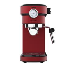 Cafelizzia 790 Shiny Pro M Cafetera Express con Manómetro y Brazo con Doble Salida y Dos filtros, 20bares de Presión, Depósito extraíble de 1,2L, 1350W, Rojo