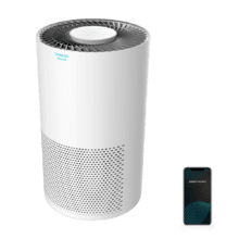 TotalPure 2000 Connected M. Purificador de Aire con Mando a Distancia y Potencia de 50 W, 160 CADR, 3 Etapas de filtrado, Panel Táctil, Control por Wi-fi, Temporizador, Cobertura 50 m3