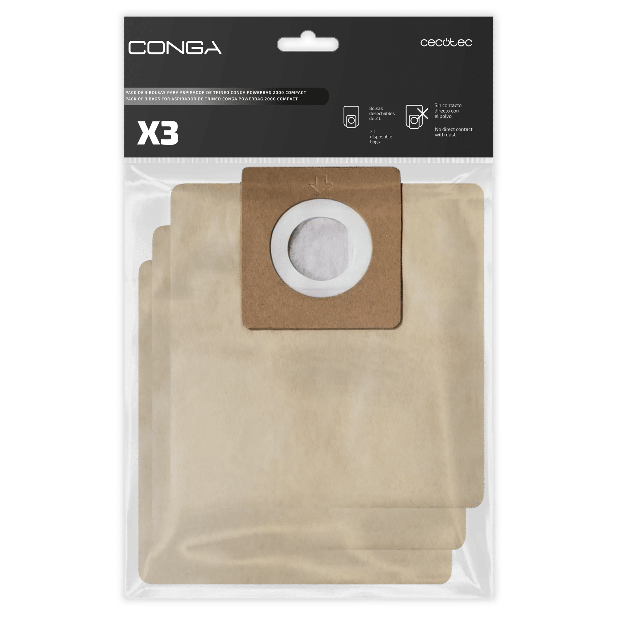 Bolsa de polvo adaptable CECOTEC CONGA 8090, 9090 - Vacuum Cleaner Bags -  FERSAY