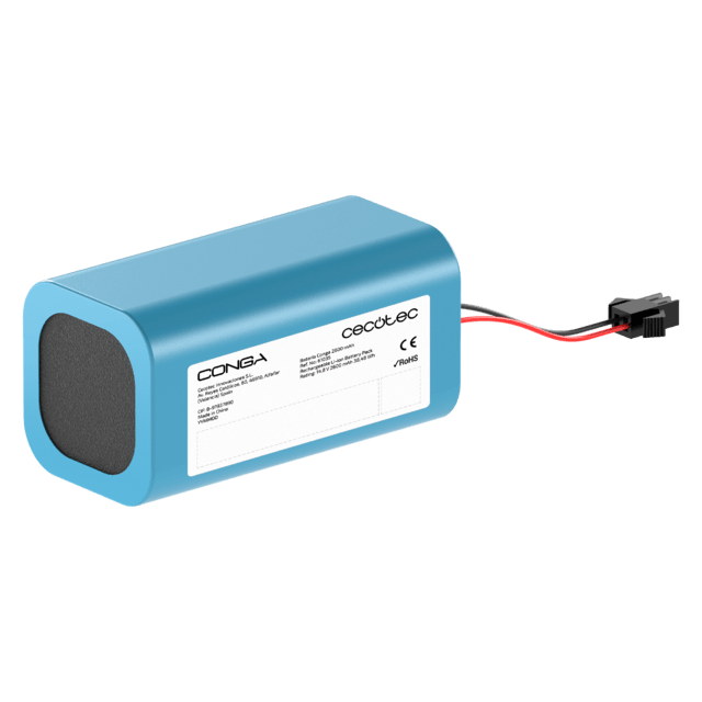 Batería Conga 2600 mAh Batería de repuesto para robots aspirador. 14,8 V. 2600 mAh. Compatible con Series Conga 990/ Serie Conga Eternal/ Serie Conga 7290/ Serie Conga 7490