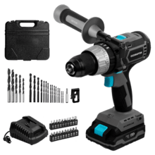 Trapano avvitatore e a percussione a batteria CecoRaptor Perfect ImpactDrill 2020 Brushless Ultra. Batteria da 20V e 2000 mAh, velocità 2000 giri/min, rapporto d'impatto 30000 bpm