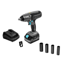 CecoRaptor Impact 4020 Ultra. Llave de Impacto sin Cables con Batería 20V y 4000mAh, Velocidad sin Carga 2300 RPM, Ratio de Impacto 3000 BPM, Torque máx 400 NM, Portabrocas