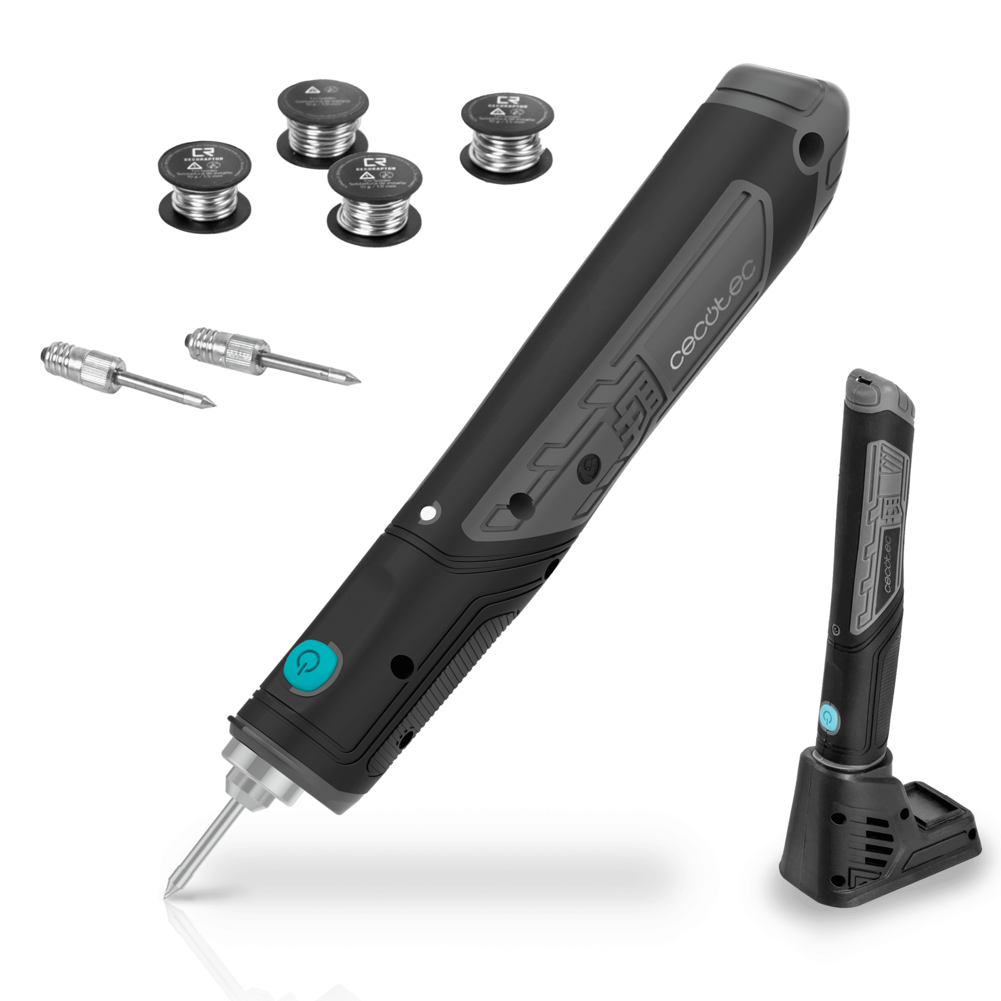 Soldador sin cables Cecotec CecoRaptor Perfect Solder 360 Advance con accesorios
