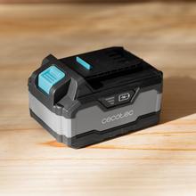 Batería Recargable 20V y 4000 mAh. Iones de Litio, Compatible con Todas Las Herramientas de la Gama CecoRaptor 20 V, Sin Efecto Memoria, Carga Rápida, Indicador LED Luminoso