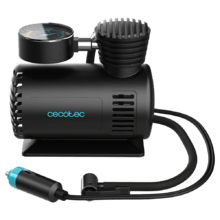 CecoRaptor Perfect Pump Hinchador con voltaje de 12V, corriente máxima de 10 A, presión máxima de 250 PSI, diámetro del cilindro de 16 mm, de cable de 2.8 m con mechero y manguera de aire de 0.5 m