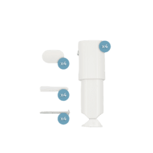 Kit 4 soportes pared(blanco) Readywarm 9770 Ceramic Towel