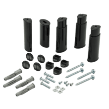 Kit 4 Soportes Pared(Negro) Readywarm 9200 Smart Towel Black